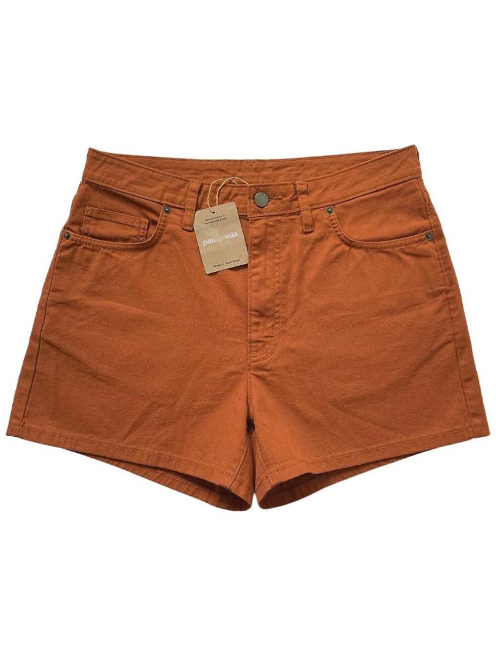 Patagonia Classic Canvas Shorts Robin Brown Organic Cotton Size 10